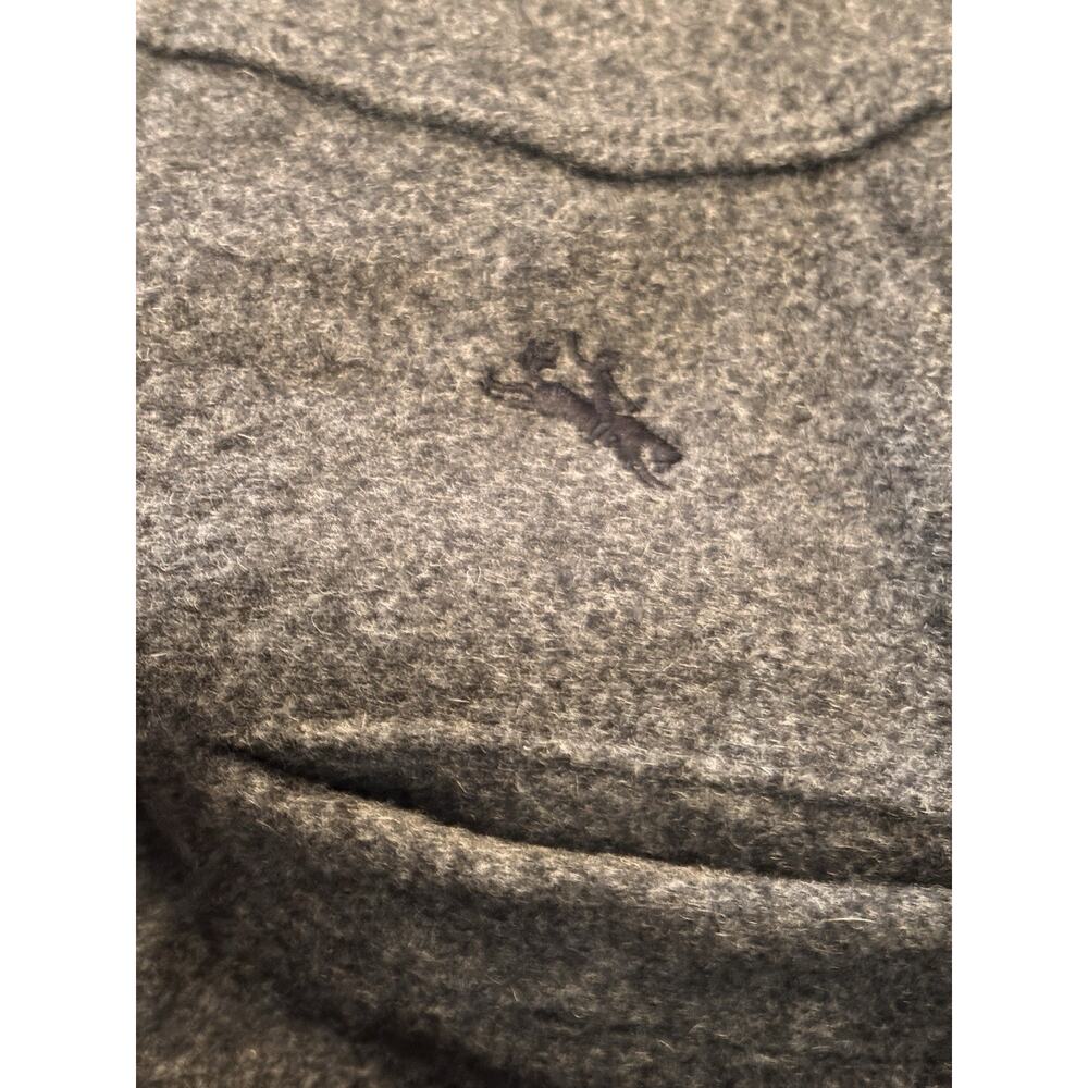 Wyoming Traders Mens Vest 100% Virgin Wool Size L Western Cowboy Rodeo Gray - Picture 6 of 10